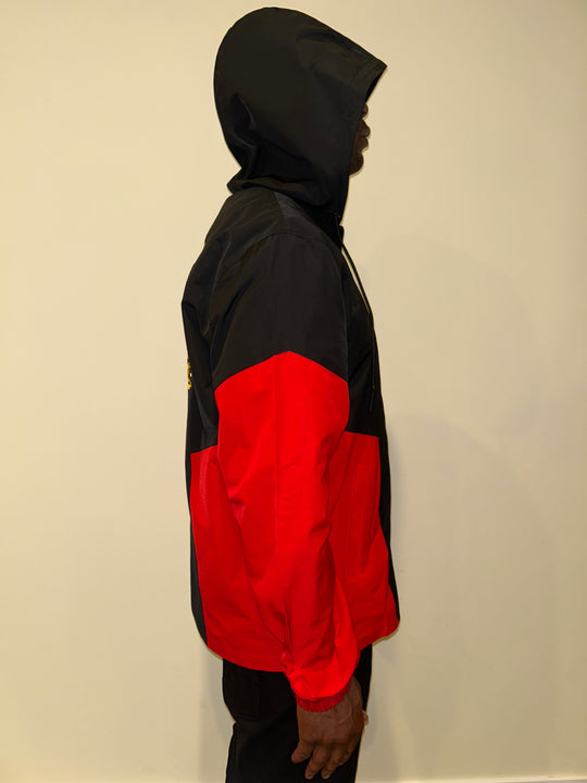 BLACK AMERICAN HERITAGE FLAG JACKET (Standard Length)