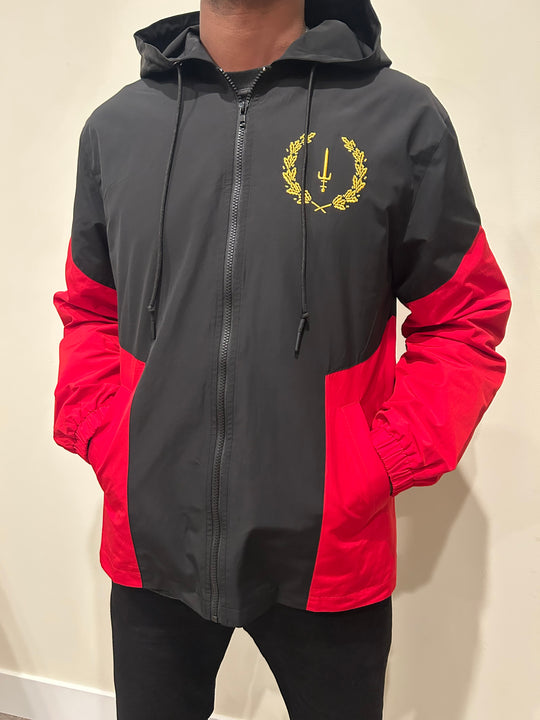 BLACK AMERICAN HERITAGE FLAG JACKET (Standard Length)