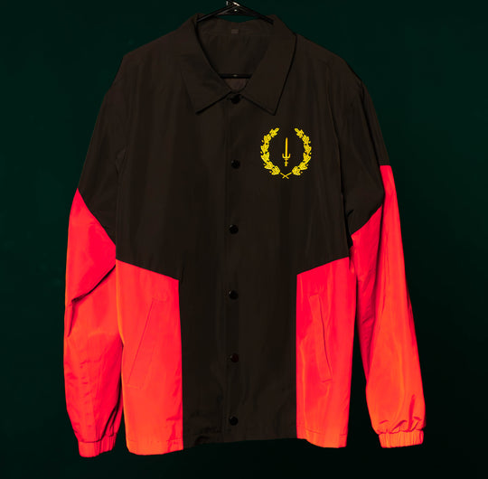 BLACK AMERICAN HERITAGE FLAG JACKET (Coaches Style)