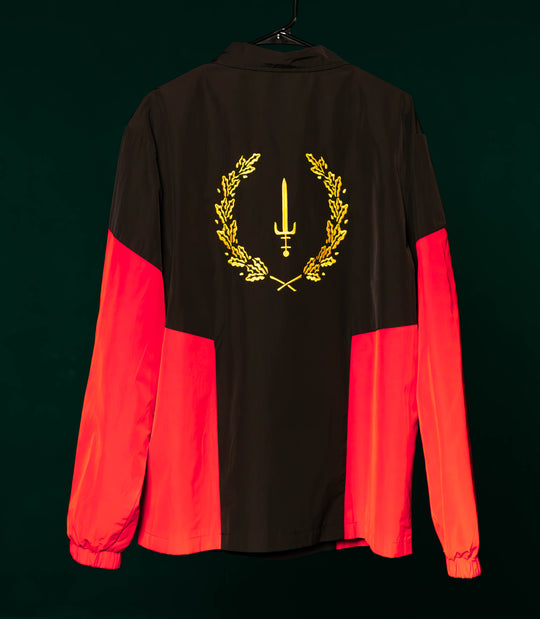 BLACK AMERICAN HERITAGE FLAG JACKET (Coaches Style)