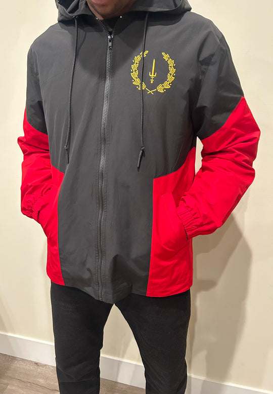 BLACK AMERICAN HERITAGE FLAG JACKET (Standard Length)