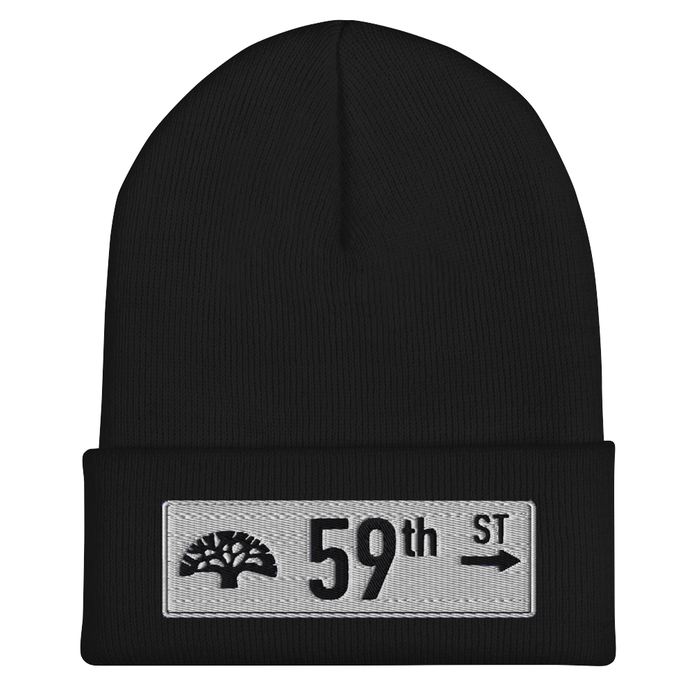 59th St. Embroidered Beanie